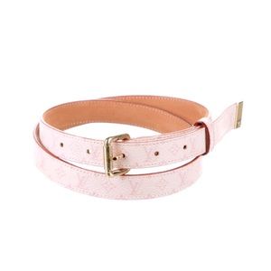Pre-Loved Louis Vuitton Pink Idylle Monogram Belt (Circa 2003)